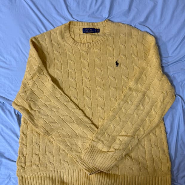 폴로 케이블 니트