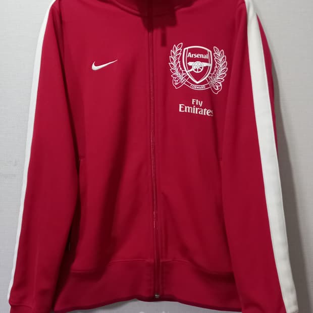 나이키 아스날 125주년  레드 빨강 트랙탑 저지 져지집업 95/M