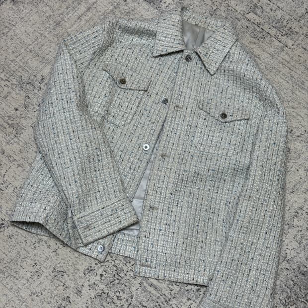 크러쉬어게인 트위드 자켓