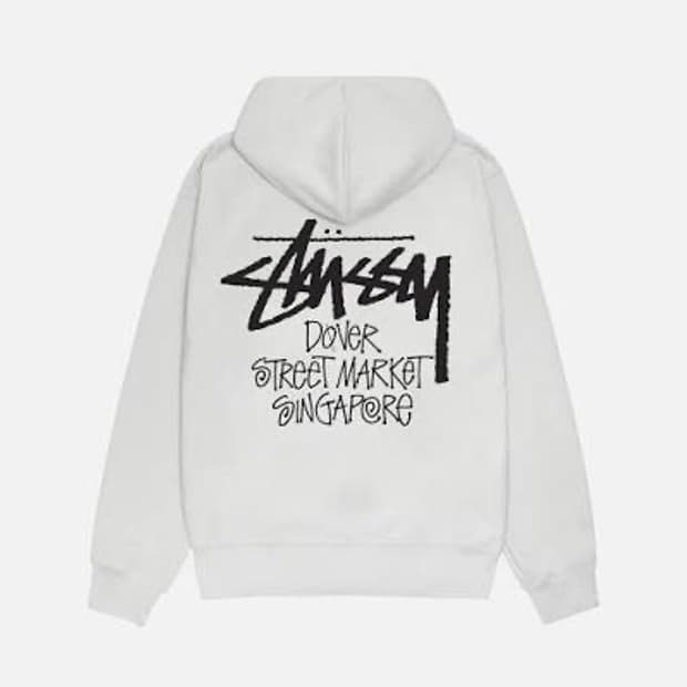 도버스트릿 싱가폴 스투시 기모 후드 라지 