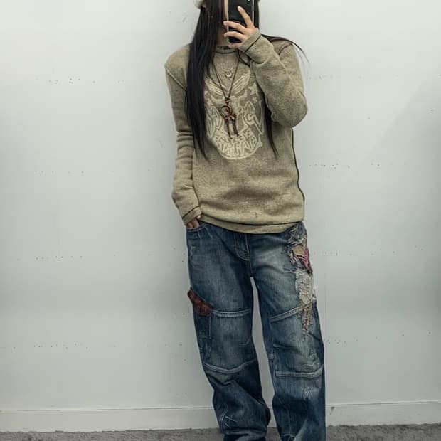 리바이스 레드룹 빈티지 니트