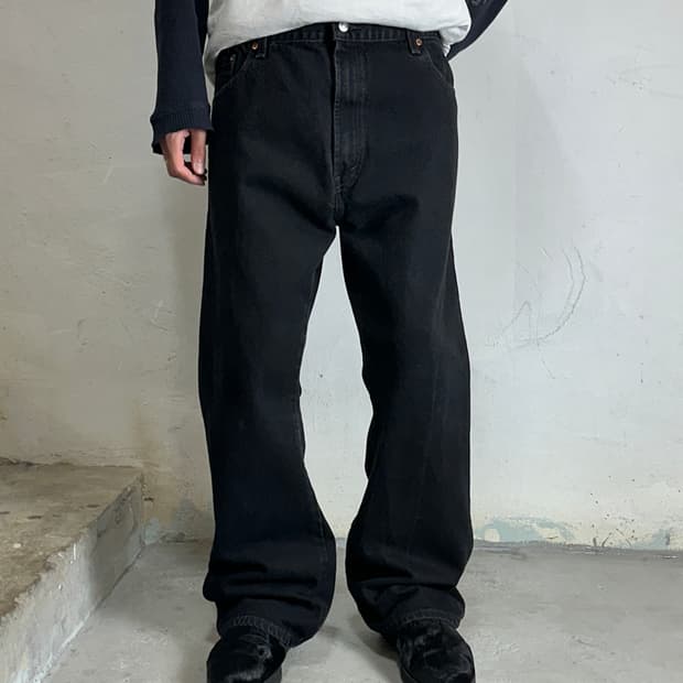 00's 빈티지 리바이스 517 블랙 부츠컷 플레어진