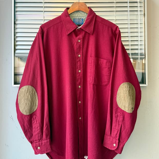 Pendleton 70-80s USA elbow patch shirt