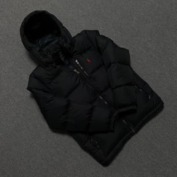 매장 구매) 폴로 다운 패딩 블랙