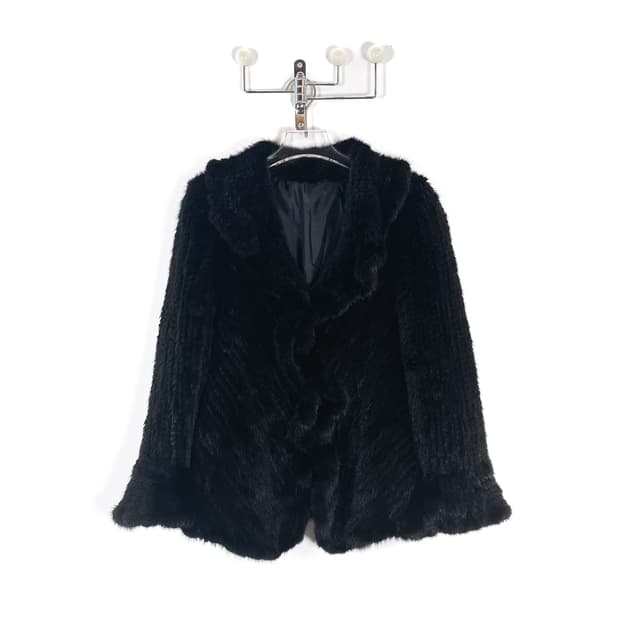 빈티지 밍크 퍼 자켓 가디건