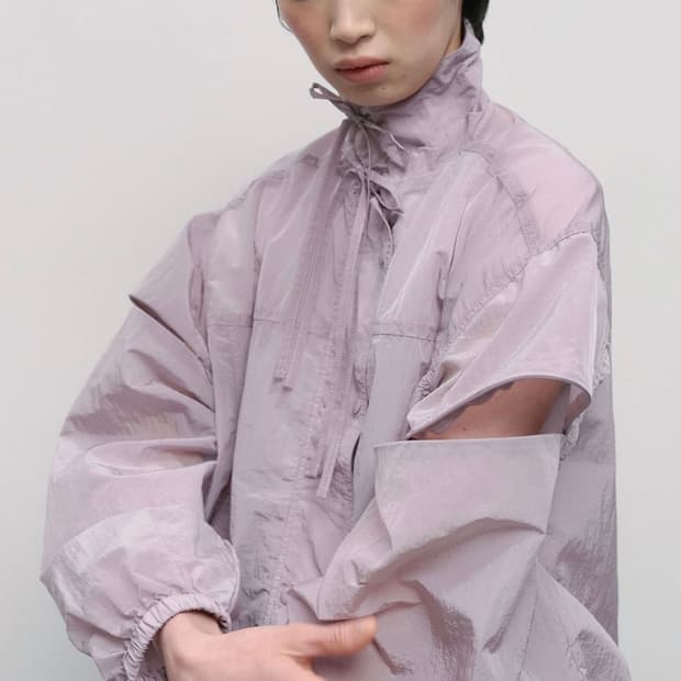 타입서비스 Shirred Light Windbreaker [Purple] | 후루츠패밀리