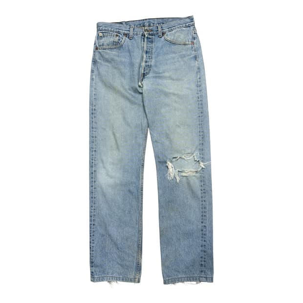 90s Levi’s usa 501 연청 distressed