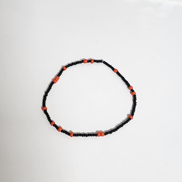 남자 오렌지 기본 팔찌