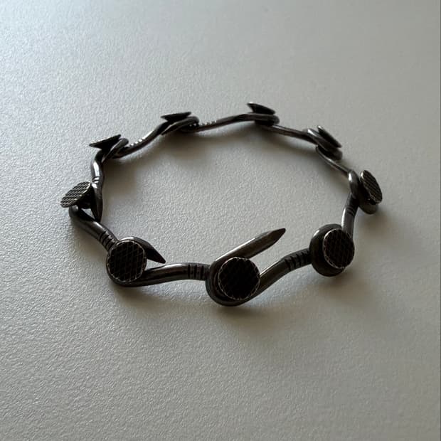 GUIDI 925 Silver Bracelet M size