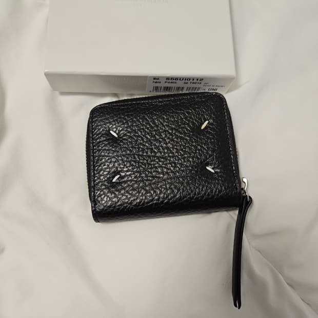 메종 마르지엘라 집 어라운드 레더 지갑 블랙