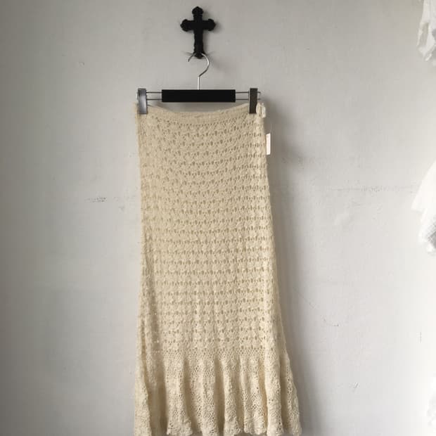 Crochet net skirt