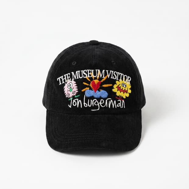 [정품] 더뮤지엄비지터 x 존버거맨 핑키 윙키 찰리 볼캡 블랙