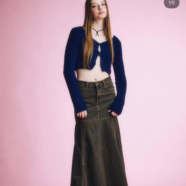 새상품 와이낫어스 크롭 가디건