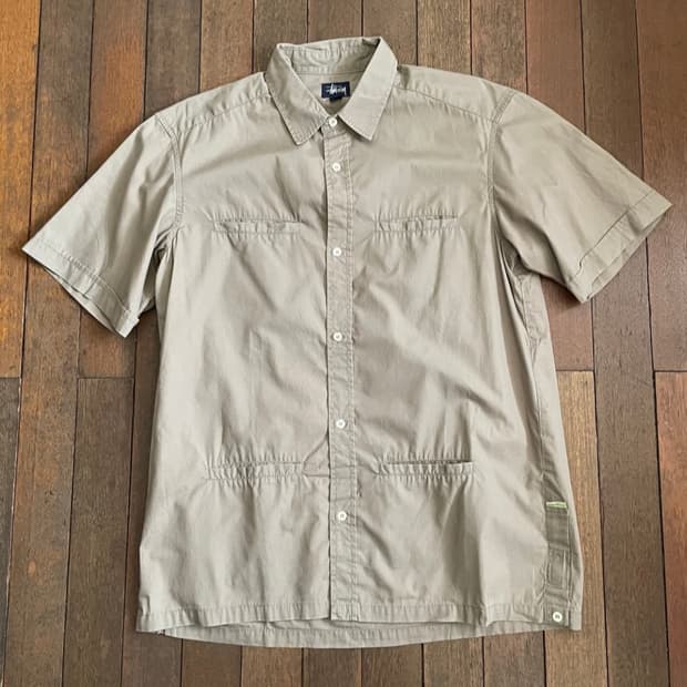 90s 올드스투시 반팔셔츠 L