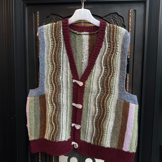 handmade knit vest