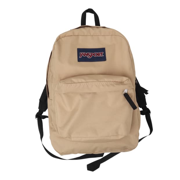 잔스포츠 베이지 캔버스 백팩