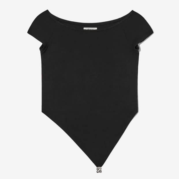 글로니 발렌 브이컷 티 블랙