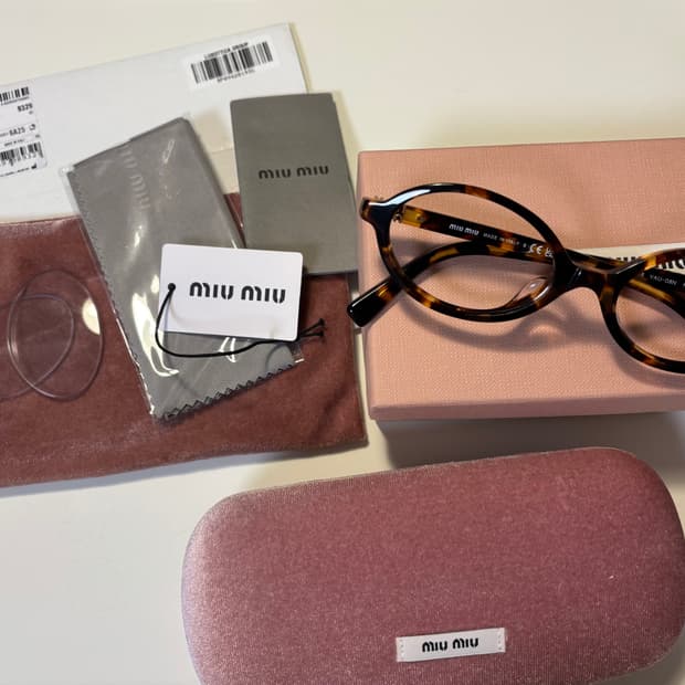미우미우 리가드 안경 풀박스