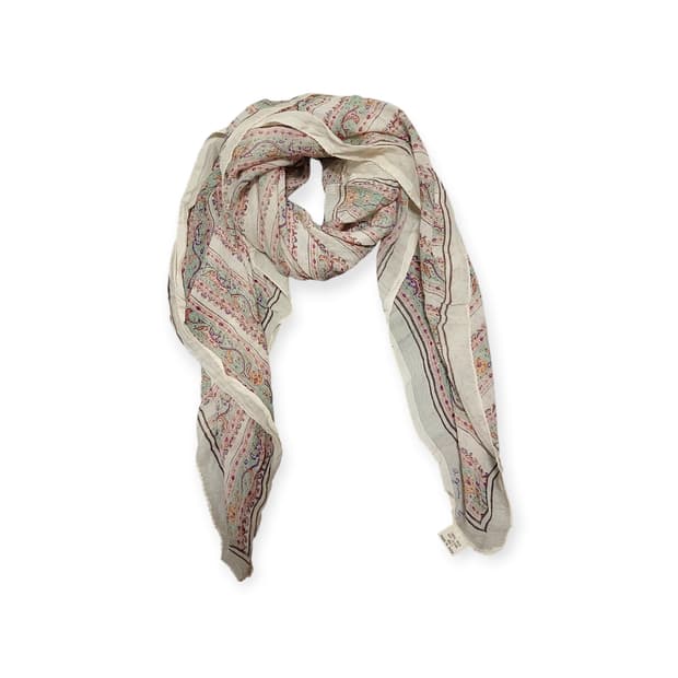 에트로풍 실크 사각 스카프 