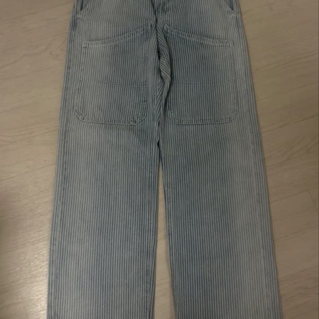 자라 스트라이프 줄무늬 청바지