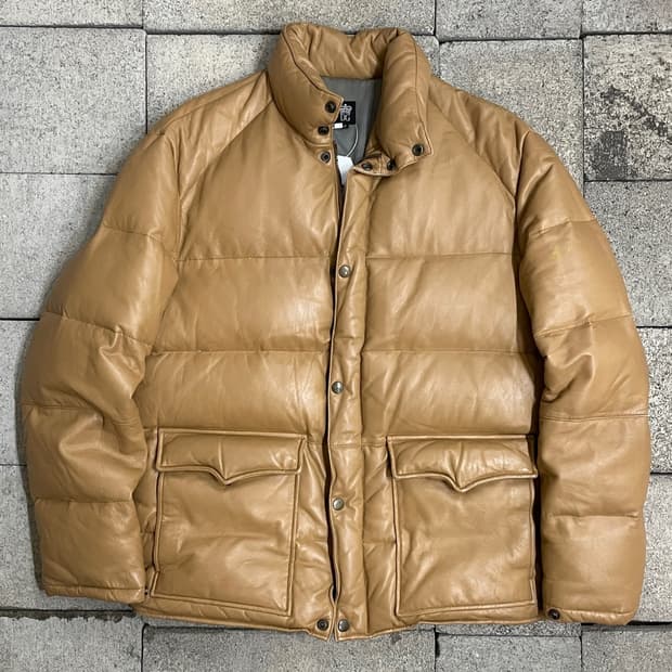 빈티지 가죽 패딩 