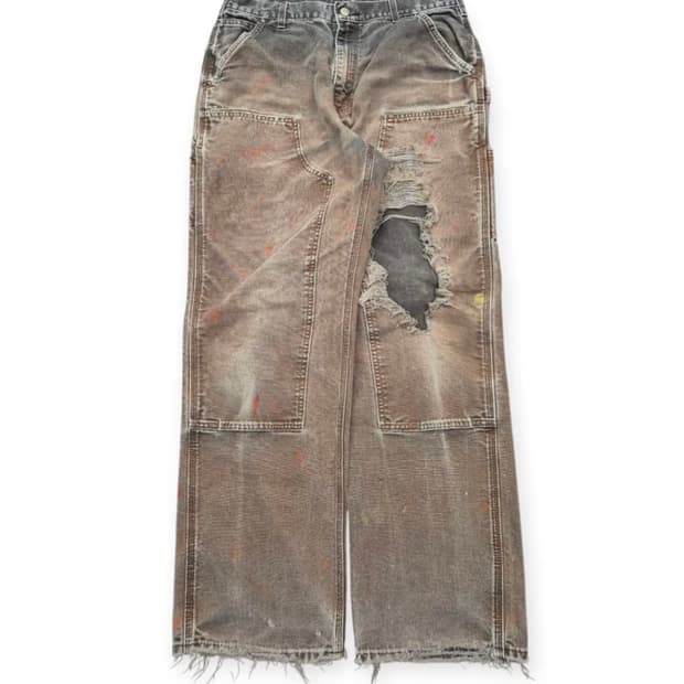 칼하트 더블니 디스트레스드 팬츠