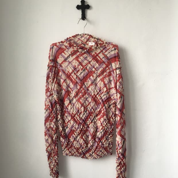 Pattern pleats top