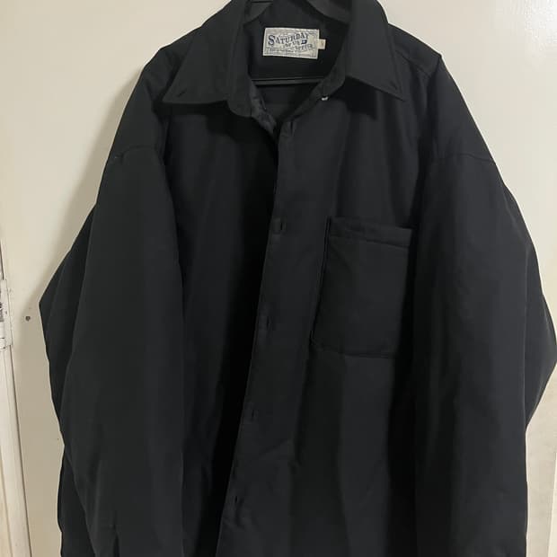 stu 패디드 셔츠 블랙 L