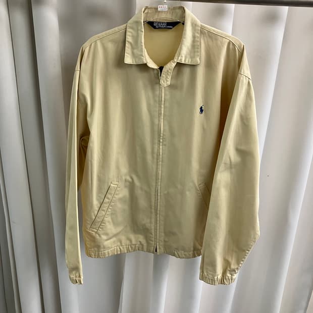 90s 폴로 랄프로렌 옐로우 스윙탑 봄버 자켓 M