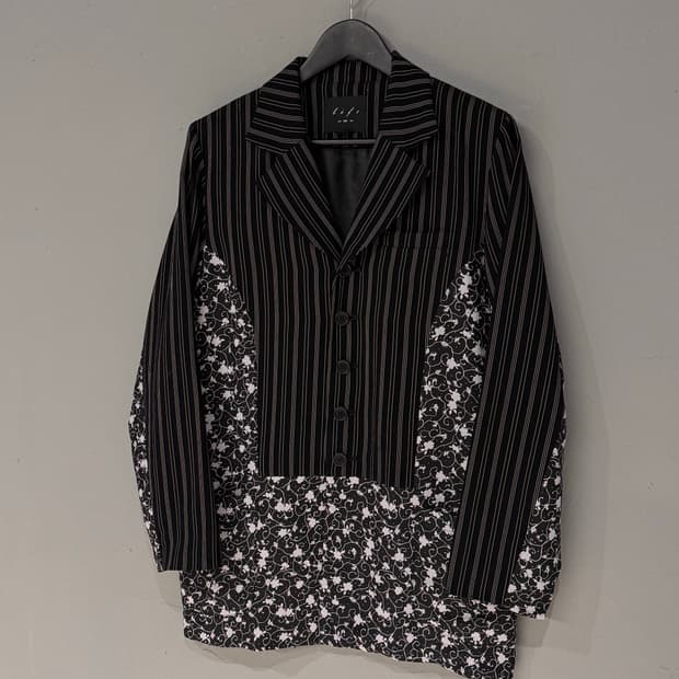 BIFS 비프스 스트라이프 블레이저 자켓