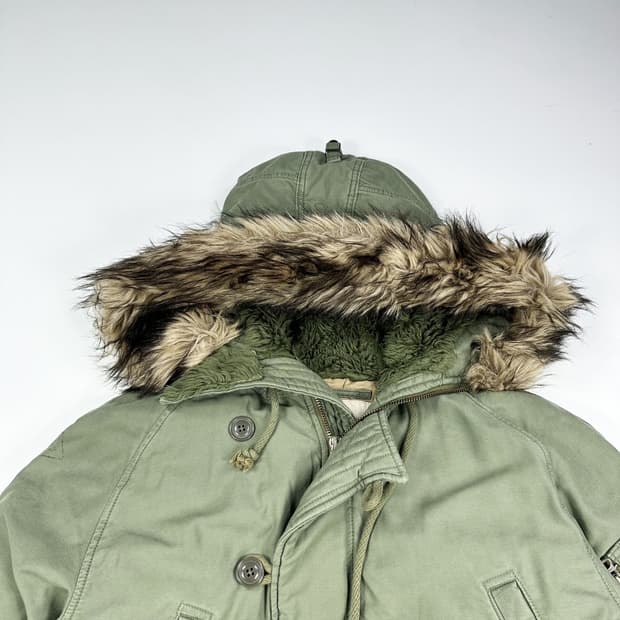 데님앤서플라이 n3b 카키 야상점퍼 (M)