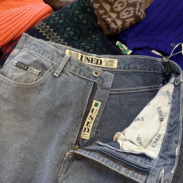 USA 미국빈티지 히코리 와바지 스트라이프 워크 팬츠 30 31 32