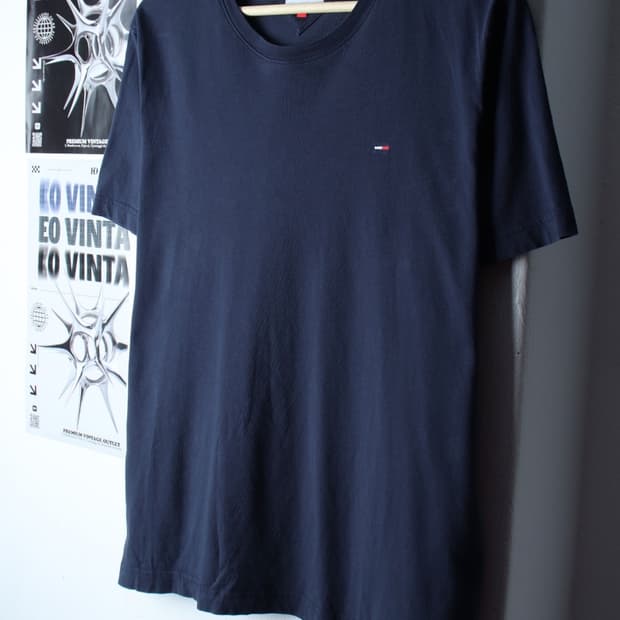 W(2XL) 타미힐피거 반팔 티셔츠 빅사이즈 네이비 기본-H31331