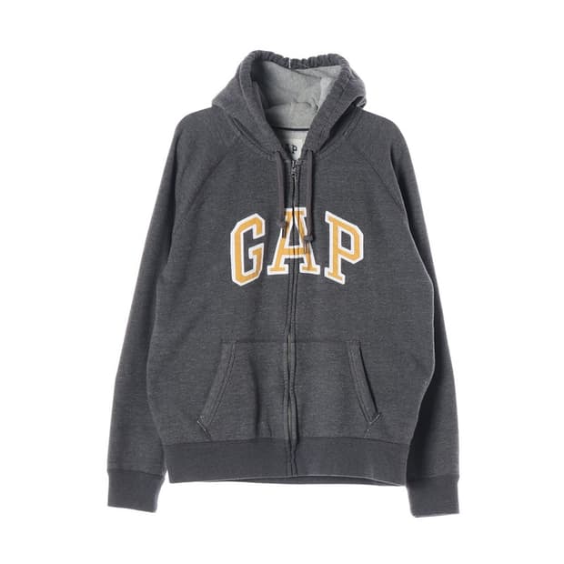 GAP 클래식 차콜 후드 집업 L