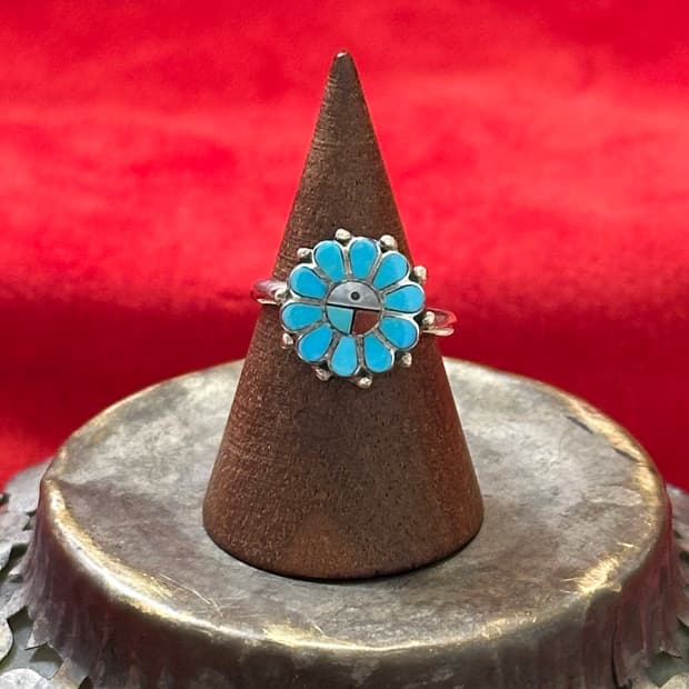 Zuni turquoise 925silver ring