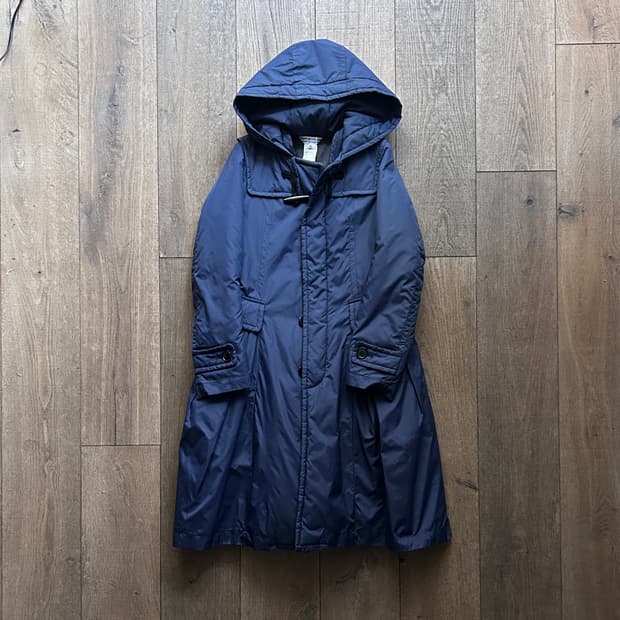 Pintuck Flare Padded Coat