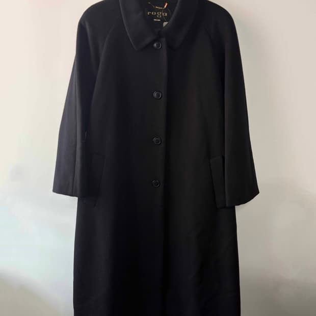 Roga 캐시미어 100 블랙 코트