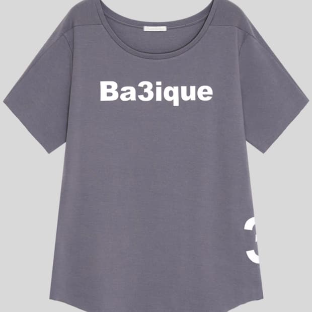 샵페어리 loose logo t-shirt deep grey