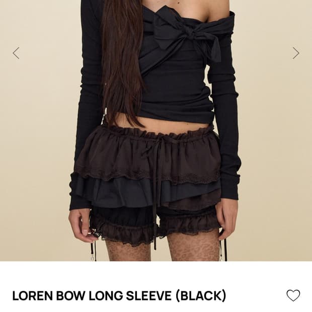 LOREN BOW LONG SLEEVE (BLACK)