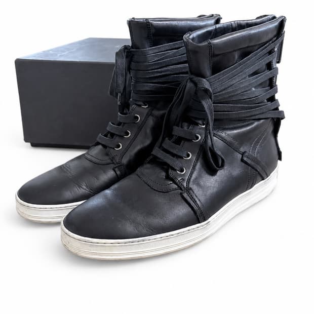 dior homme 10ss wrap lace high top