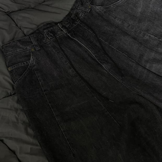 니들스 스튜디오스 11oz H.D 데님팬츠 블랙 M