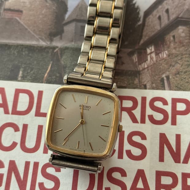 세이코 Seiko 투톤 콤비 쿼츠