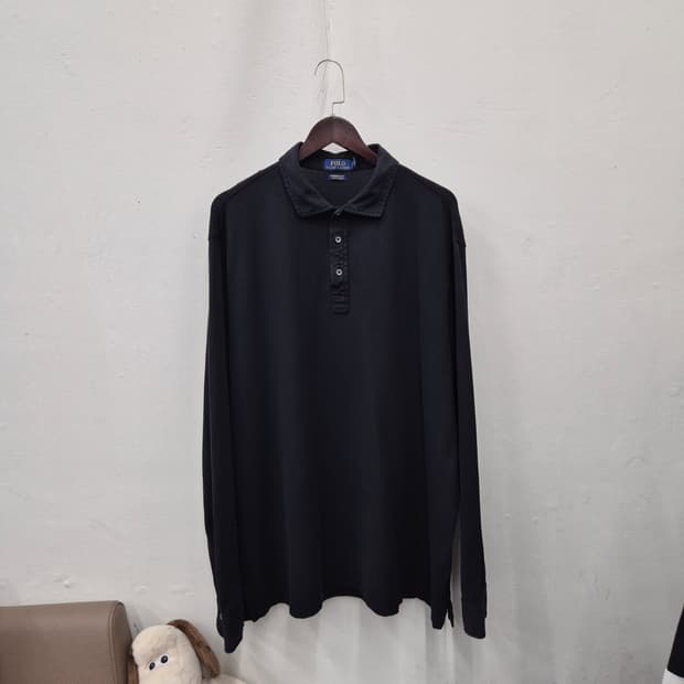 폴로 랄프로렌 커스텀슬림핏 스트레치 메쉬 긴팔 카라 2XL
