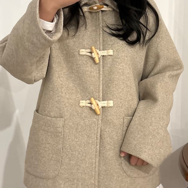 VTG 미디움 베이지 떡볶이 코트