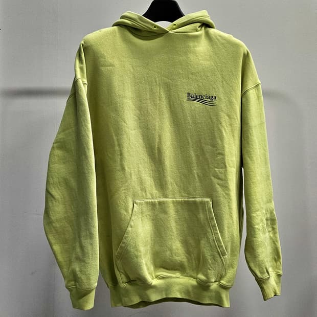 발렌시아가 웨이브로고 후드티 M / 상태양호 / 네고가능