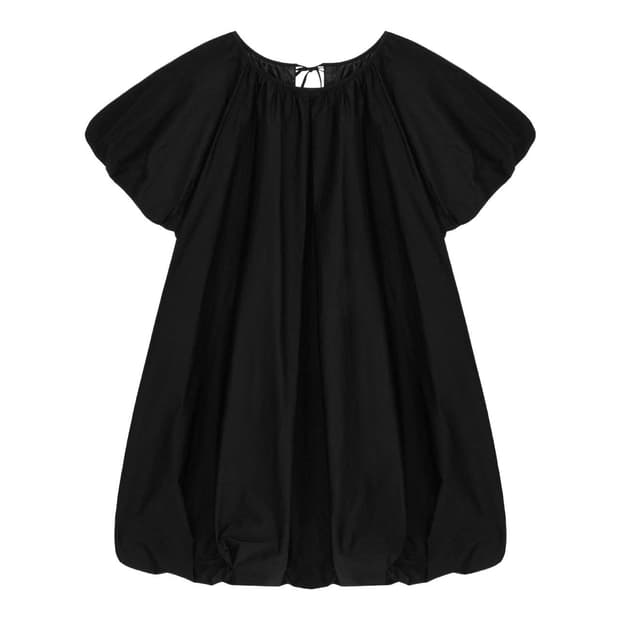 Cosmoss Volume Mini Dress Black 볼륨 미니