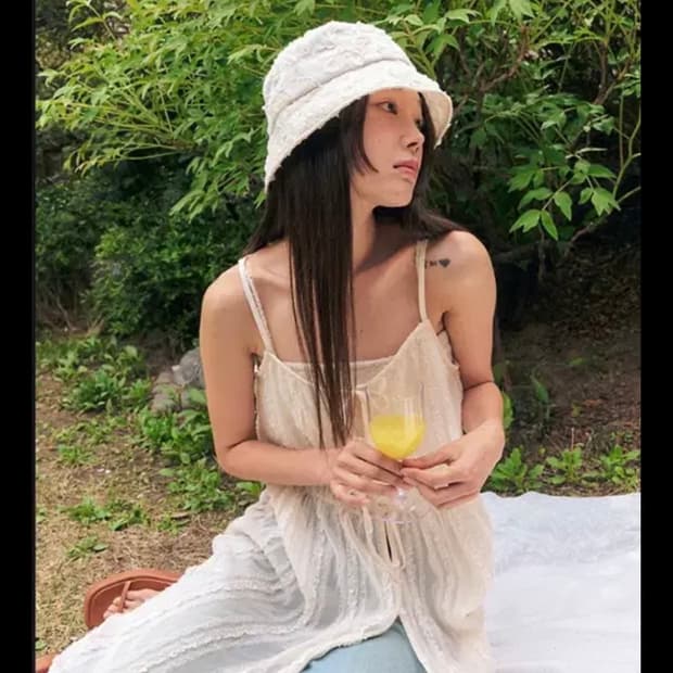 마가린핑거스 레이스 버킷햇