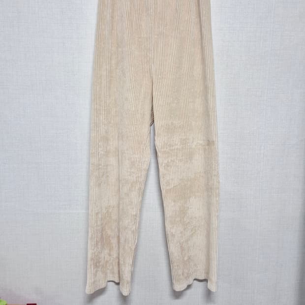 아이보리 골덴 바지
