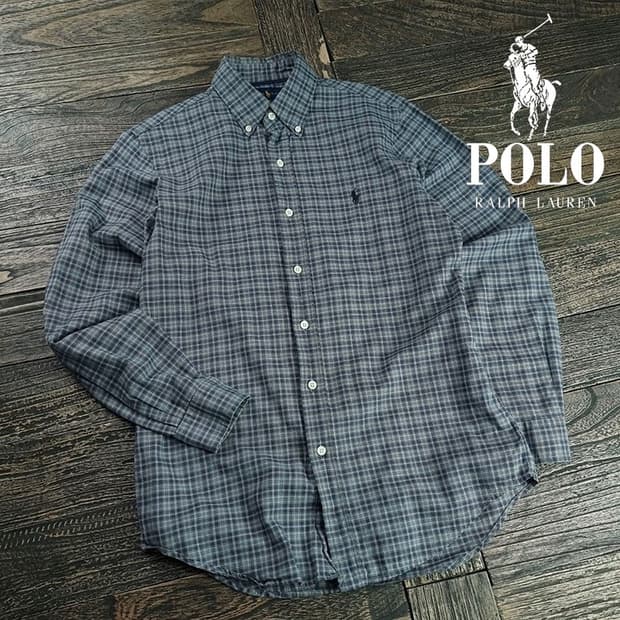[폴로 랄프로렌] 포니 로고 자수 체크 셔츠 M20067
