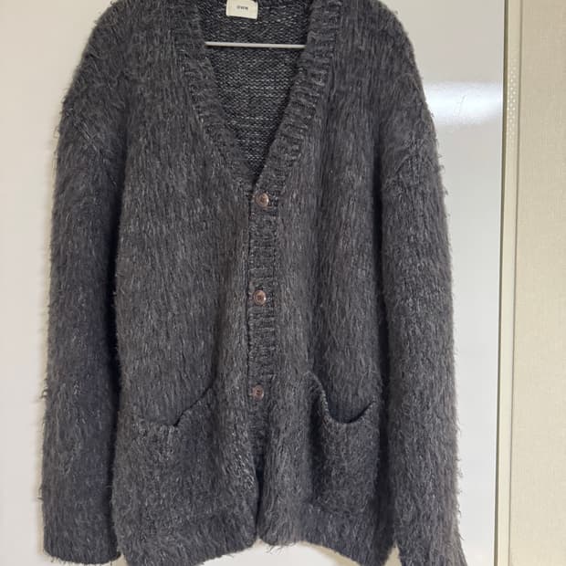 빈티지 퍼 가디건